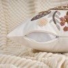 REGALWOVEN Boho Decorative  Covers Embroidery Flowers Square Throw Pillow 18 x 18 Inch 2 Packs - 3 of 4