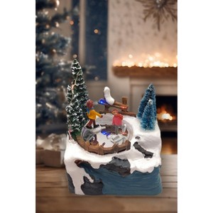 Wizardi Ski Lodge Scene - Christmas Village Collection F07N5-6B