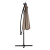 Sapphtopaz 10Ft Outdoor Umbrella Waterproof Sun Shades Cantilever Umbrellas with Crank and Cross Base for Garden, Pool, Backyard, Patio - 4 of 4