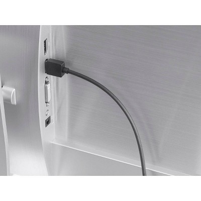 2 ft Black Shielded HDMI Cable with Ethernet and 4K Support