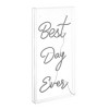 11.7" x 23.6" Best Day Ever Contemporary Glam Acrylic Box USB LED Neon - JONATHAN Y: Modern Decor, Integrated Bulb - 2 of 4