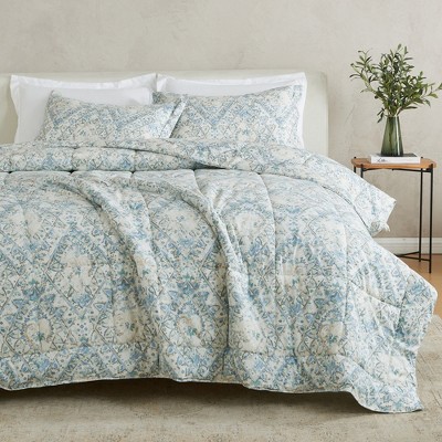 Printed Reversible Comforter and Sham Set - Great Bay Home