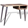 Desk Multi-color Reclaimed wood, Painted iron 43.3 x 19.7 x 31.5 in - 2 of 4