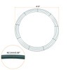 Unique Bargains Metal Wire Wreath Frame 18 Inch Form Hanger for Christmas Wedding Floral Arrangements Green - 2 of 4