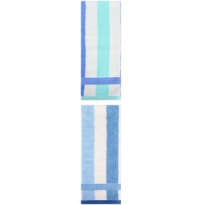 REGALWOVEN 2 Pack Cotton Soft Absorbent Striped Hand Towels for Bathroom 13" x 29" - 1 of 4