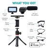 Movo uVlogger Vlogging Kit for iPhone 15 and up with Light, Mic, Phone Mount, Tripod (USB-C) - 2 of 4