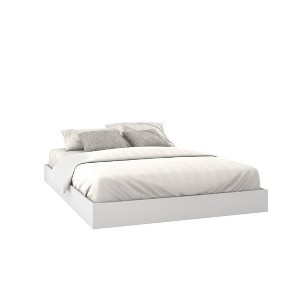 4pc Queen District Bedroom Set White - Nexera: Modern Contemporary Style, Includes 2 Nightstands - 1 of 4