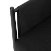 OUTDOOR PATIO 2PCS BLACK ALUMINUM CLUB CHAIR - 2 of 4