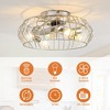 20" Modern Silver Bladeless Smart Ceiling Fans with Light and Remote - 2 of 4