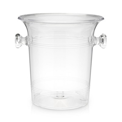 Clear Acrylic Ice Bucket with Handles, 3-Liter Capacity