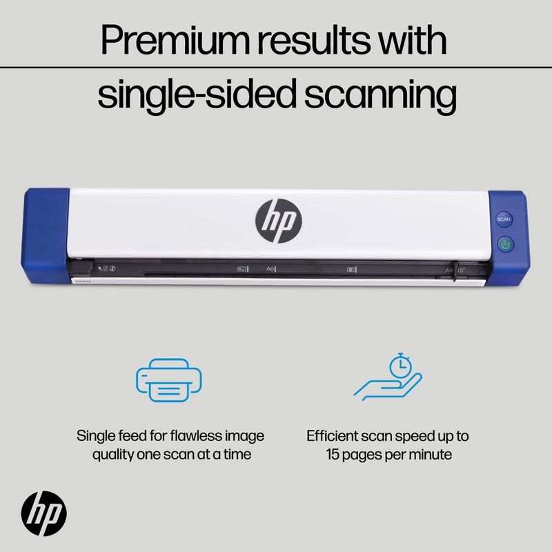 HP USB Document Scanner & Photo Scanner for 1-Sided Sheetfed Digital Scanning, 5 of 9