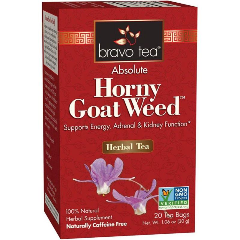 Bravo Tea Absolute Horny Goat Weed Tea - 1 Box/20 Bags, 1 of 5