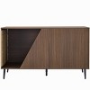 LAOTIES Furniture Style Wooden Cat House with Storage,Indoor Enclosed Cat Shelter with Sisal Scratcher And Spring Loaded Door - 3 of 4