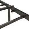 Streamdale Queen Size Bed Frame with Charging Station, Upholstered Headboard, Metal Platform, Grey - 2 of 4