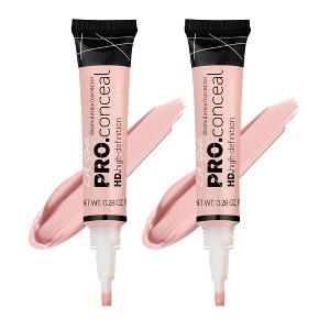 LA Girl HD PRO Conceal Concealer (COOL PINK CORRECTOR) L.A. Smooth & Bendable Formula | Crease Resistant | Natural Coverage (PACK OF 2) - 1 of 4