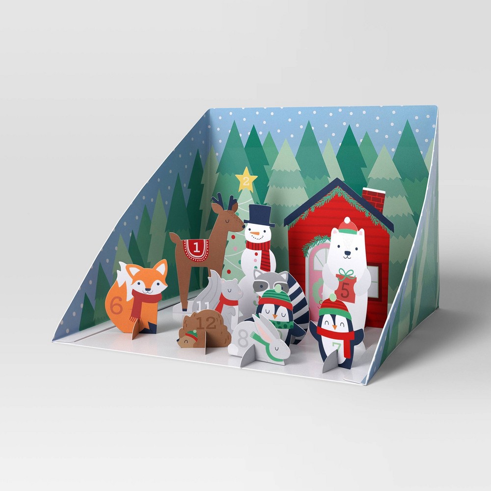 Woodland Kid's Activity 12-Day Christmas Countdown Scene - Wondershop™