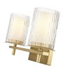 Grayson 2-Light Steel Vanity Light - Dimmable, Damp Rated, 16" Wide, Contemporary Design - 4 of 4