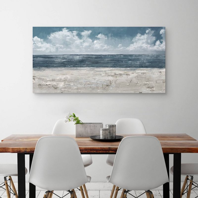 24&#34; x 48&#34; Beach Layers Light by Studio Arts Canvas Art Print - Masterpiece Art Gallery, 3 of 8