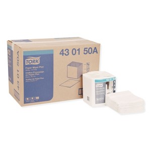 Tork Paper Wiper Plus, 12.5 x 13, White, 1/4 Fold, 90/Pack, 12 Packs/Carton - 1 of 4