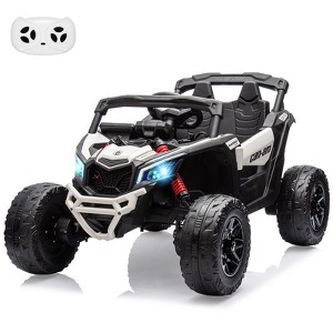 12V Ride on UTV Car, Licensed Can-Am Electric Off-Road UTV Car, Kids Truck Remote Control, Large Seat, Ride on Toy for Kids - 1 of 4
