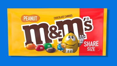M&M's Peanut Chocolate Candy - 3.27oz : Target