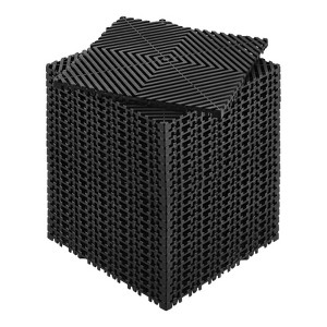VEVOR Interlocking Drainage Mat, 12” x 12” Modular Interlocking Cushion, 24 Pcs Splicing Drainage Mats, Non-Slip Black PP Drainage Floor Tile - 1 of 4