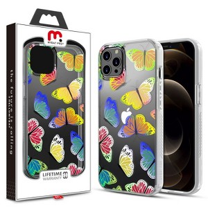 MyBat Pro Mood Series Case for Apple iPhone 12 Pro Max (6.7) - Neon Butterfies - 1 of 4