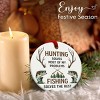 Hunting and Fishing Ornament, Xmas Hanging Ornaments on Christmas Tree - 3 of 4