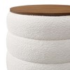 Modway Mezzo Round Boucle Fabric Storage Ottoman - 4 of 4