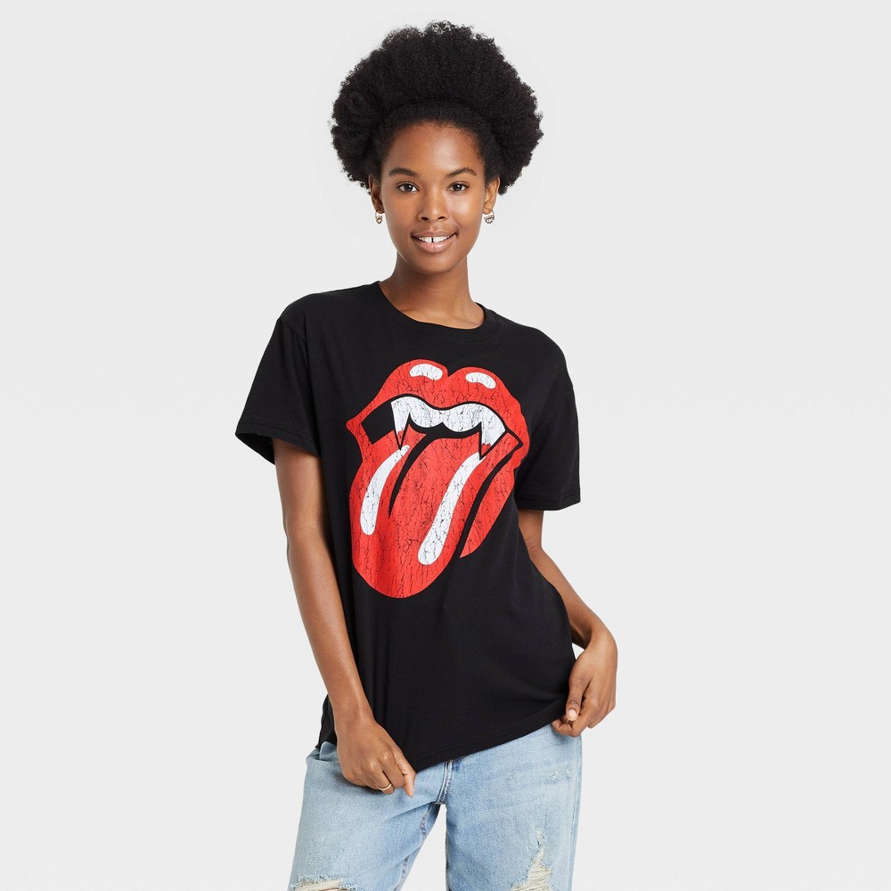 Women's Rolling Stones Halloween Short Sleeve Graphic T-Shirt - Black S