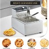 Acekool 6L Electric Deep Fryer with Basket, 1800W Countertop, Adjustable Temp, Stainless Steel, for Home and Restaurant Use - 2 of 4