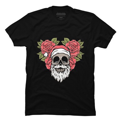 Men's Design By Humans Christmas with flowers Illustration By rukurustudio T-Shirt