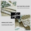 Peace Nest Premium Ultra Soft Reversible Quilted Coverlet Set, King, Green Leaves - 4 of 4