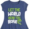 Girls' - Instant Message - Dinosaur Fit & Flair Cap Sleeve Graphic Dress - 2 of 4