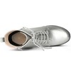 Allegra K Women's Platform Chunky High Heel Lace Up Combat Boots - 4 of 4