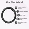 Unique Bargains Metal Spring O Rings Zinc Alloy Durable Multipurpose Lightweight Buckle - 2 of 4