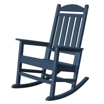 Trapper’s Peak Outdoor Rocking Chair Poly Lumber Grain, Steel Frame