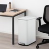 13-Gallon Foot-Operated Kitchen Trash Can, Made Of Stainless Steel, With A Soft-Close Lid And Removable Inner Bin, Suitable for Bathrooms, Offices - 2 of 4