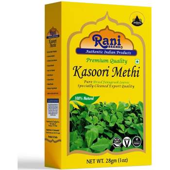 Fenugreek Leaves Dried (Kasoori Methi) - 1oz (28g) - Rani Brand Authentic Indian Products