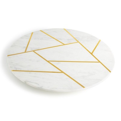 GAURI KOHLI Infinia Marble Lazy Susan, 16