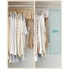 SONGMICS 30 Packs Velvet Skirt Pants Hangers Velvet Hangers with Adjustable Clips Non Slip Space Saving Clothes Hangers - 4 of 4