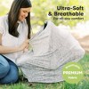 KeaBabies Car Seat Cover for Babies, Multi-Use Nursing Cover, Infant Carseat Cover, Breastfeeding Cover, Stroller Cover - 2 of 4