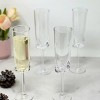 ChicFurnit Drinkware Oval Halo Plastic Champagne Flutes Unbreakable Tritan Design for Celebrations, Clear, 1.96"*1.96"*8.46" - 2 of 4