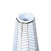 Gulches White Ceramic Vase with Gold Geometric Accents - Chic Home Decor - 4 of 4