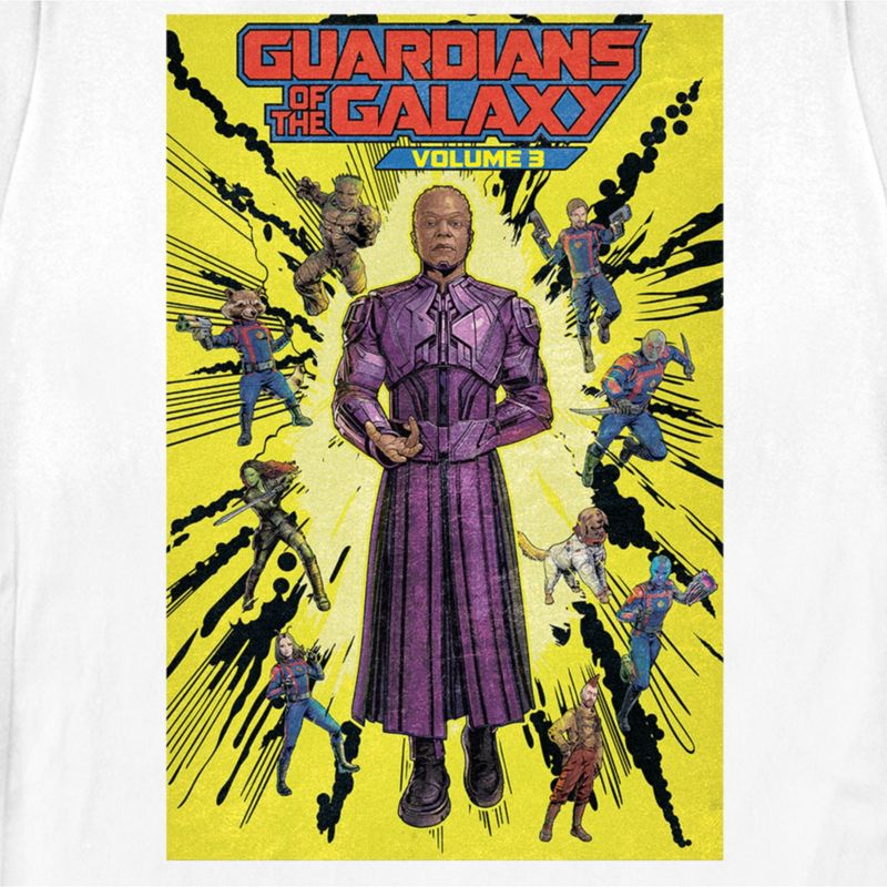 Women's Guardians of the Galaxy Vol. 3 High Evolutionary Group Comic Book Poster T-Shirt, 2 of 5