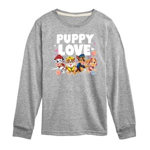 Boys' - Paw Patrol - Puppy Luv Long Sleeve Graphic T-Shirt - 1 of 4