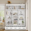Lycvki 78.7''H Modern Entryway Storage Bookshelf with Bench and Adjustable Shelves - 3 of 4