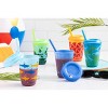 Ello Kids 12oz Color Changing Tumblers with Lids and Straws, 10 Pack-Fruit Pop