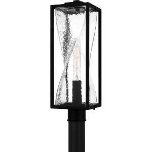 Zarah 1-Light Matte Black Outdoor Post Lantern - 1 of 4