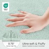 NAYSAYE Bath Rug 20" x 30" Plush Soft Absorbent Quick Dry Non Slip Spa Quality Cozy Comfort for Bathroom, Green - 4 of 4
